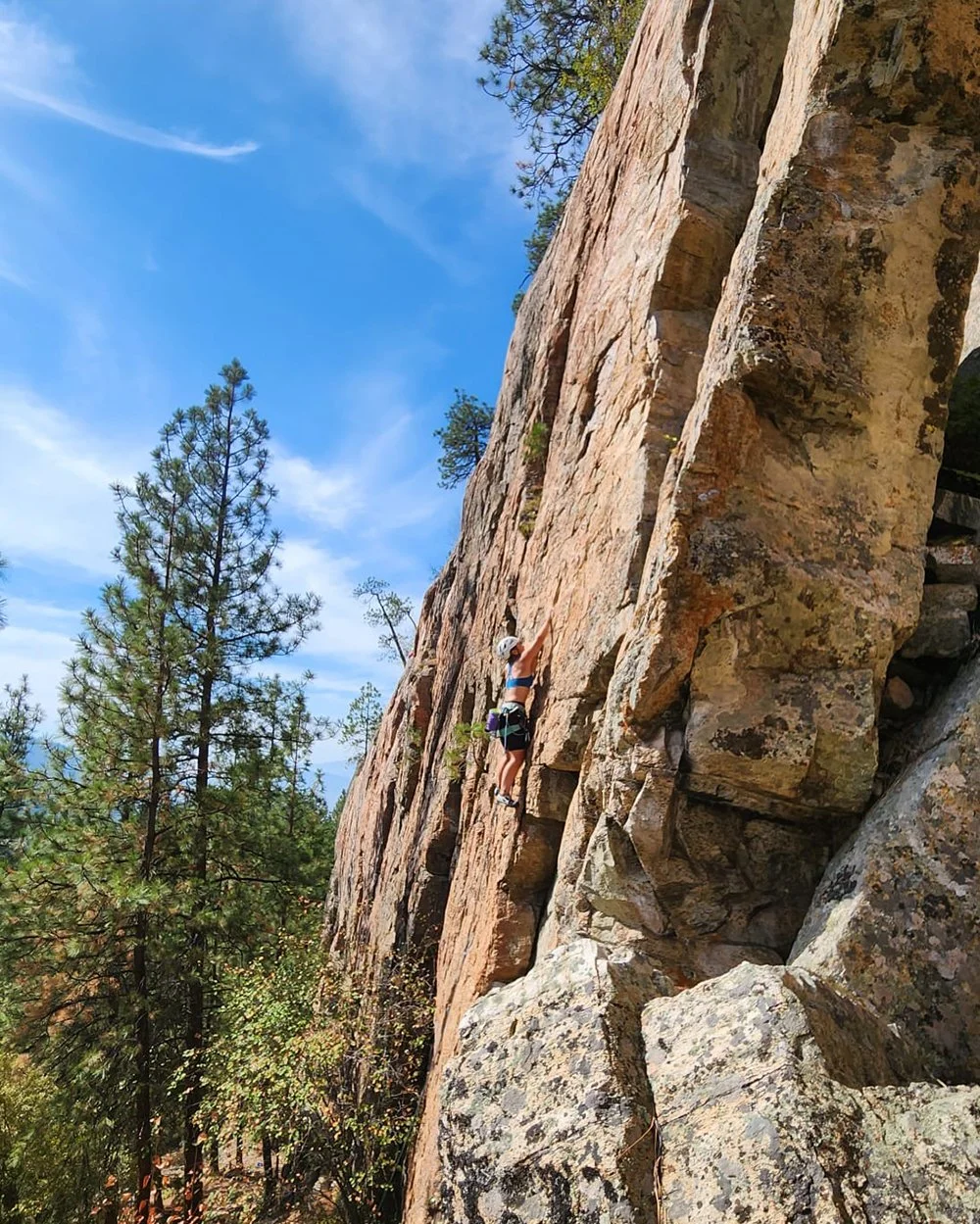  Did some really fun climbs at the Claim-it-All wall.  