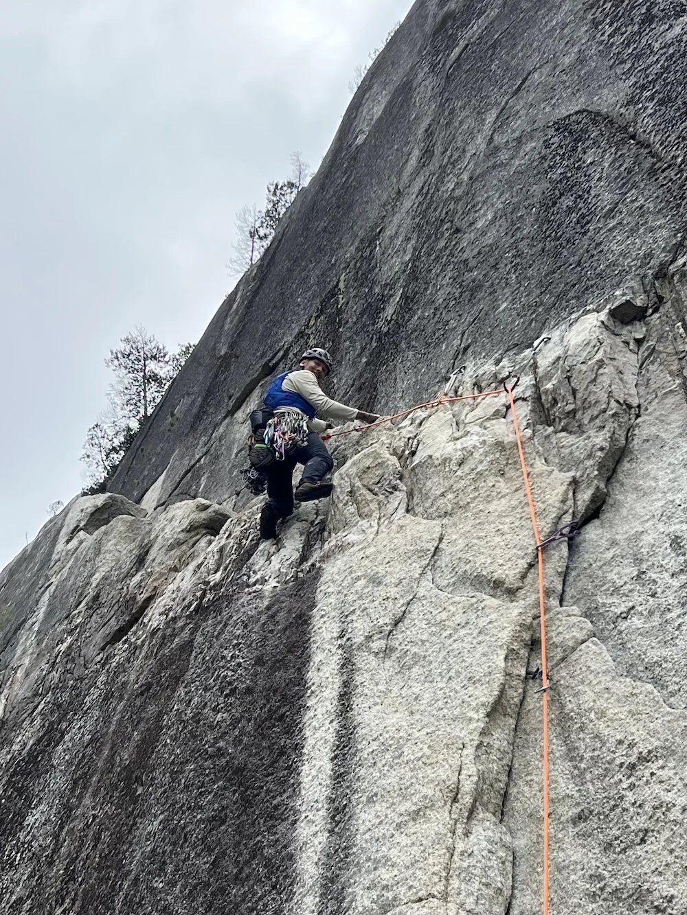  Gus after one of the cruxes on Butt Light. 
