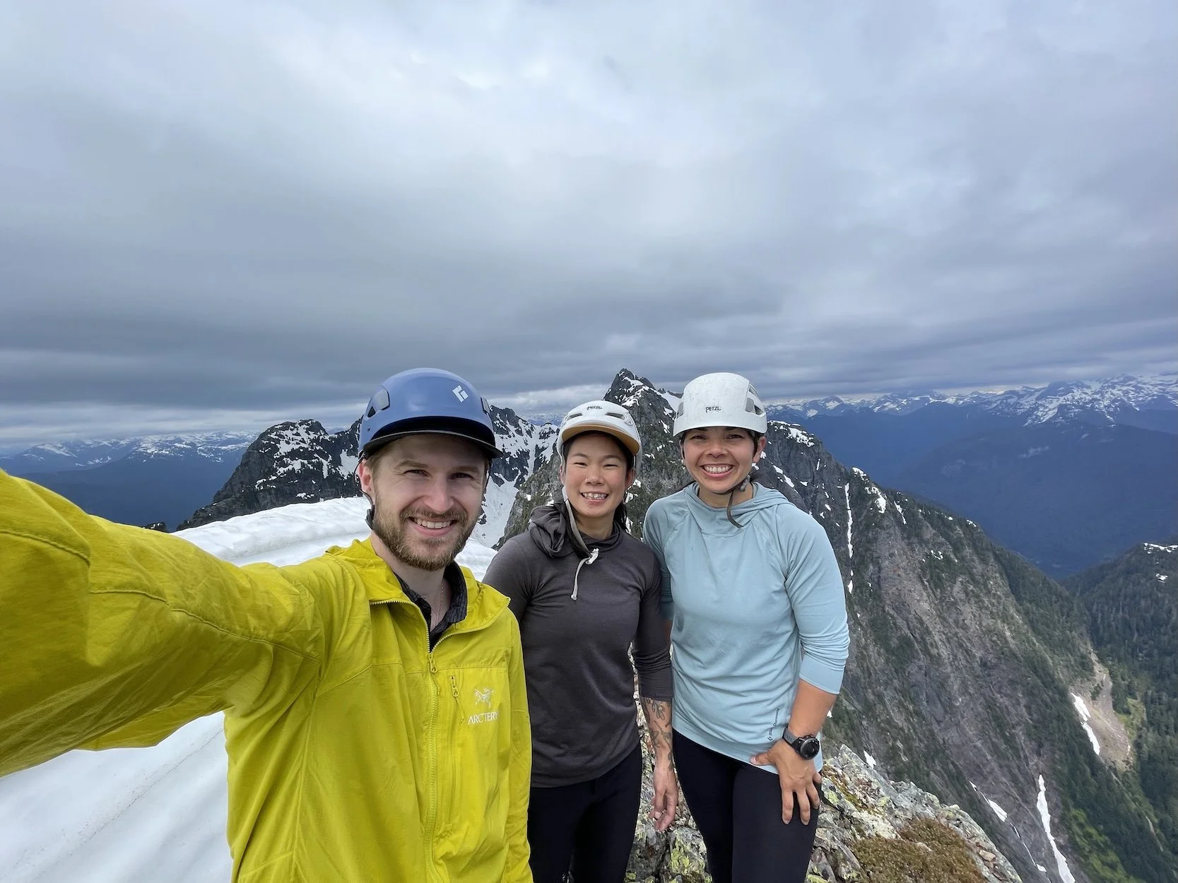  Took just enough time for a summit selfie. 