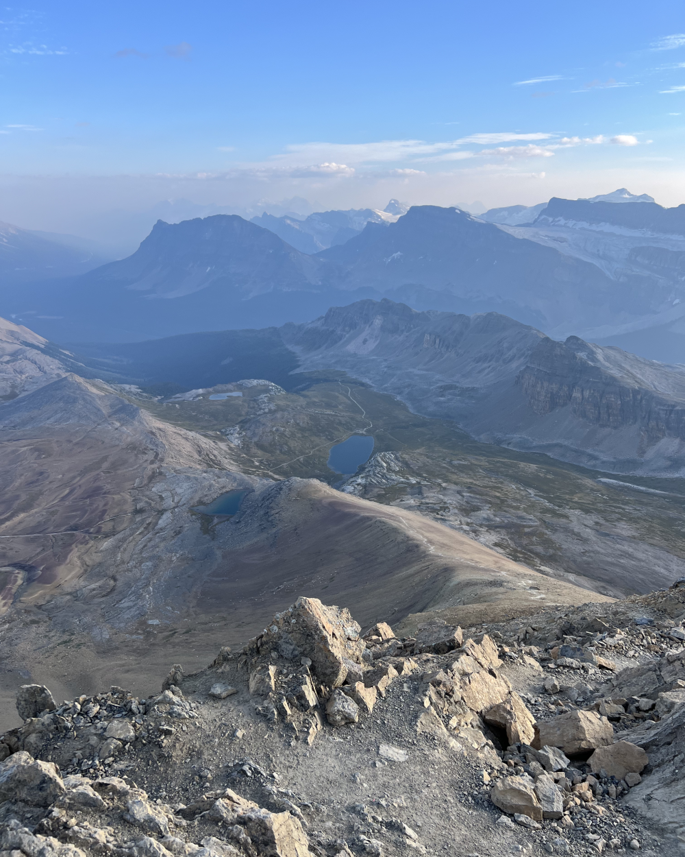  Looking back down at Helen Lake and the trail.  