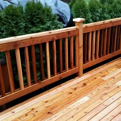 Cedar Railing Kit Cedar Balusters — West Bay Forest Products — Your Western Red Cedar Experts