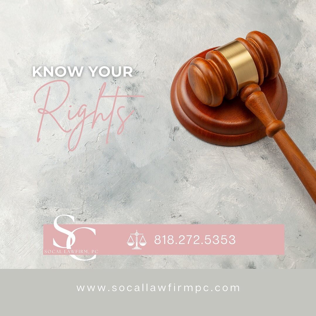 Know your rights. ⚖️

SoCal Law Firm specializes in bankruptcy, personal injury claims and traffic violations tickets. 

Contact us for a free case evaluation. 
Call us at 818.272.5353 or direct message us.

.
.
.
.

#attorney #lawyer #law #lawfirm #