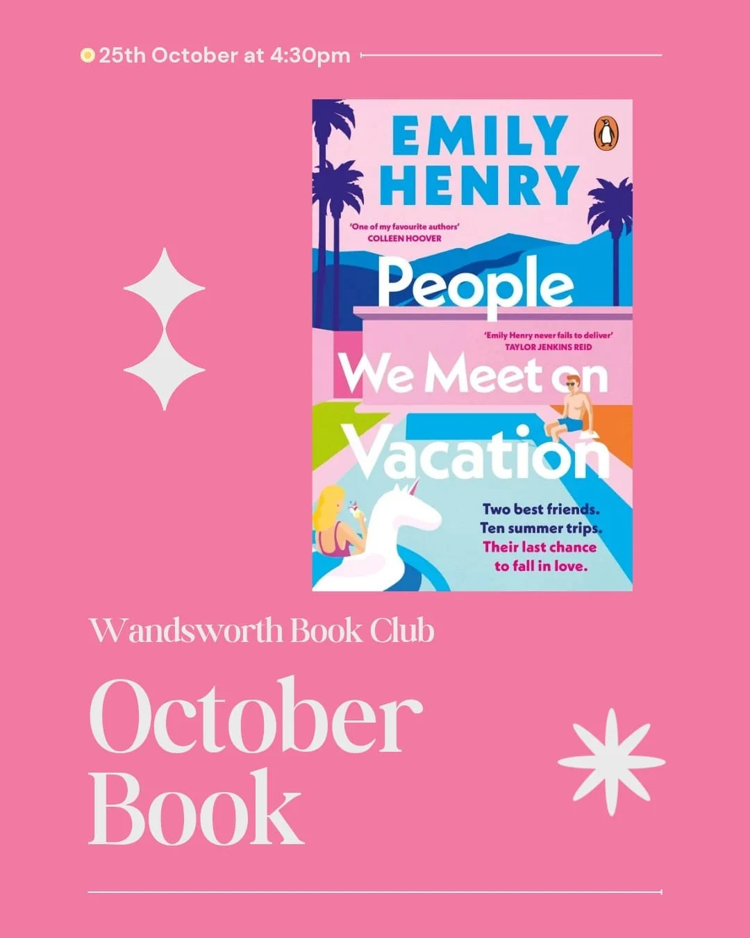 SOMA Wandsworth Bookclub | People we meet on vacation