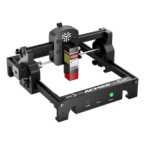 Impresora láser 3D en color, con estructura metálica y controlador en la parte frontal.