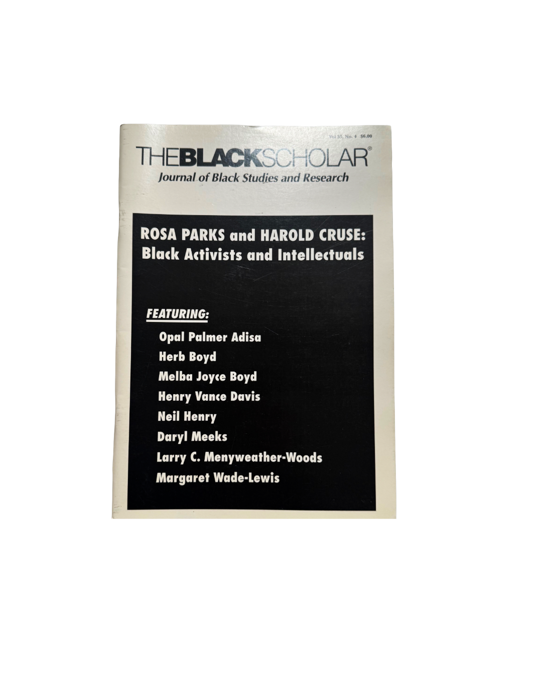 The Black Scholar: Journal of Black Studies and Research