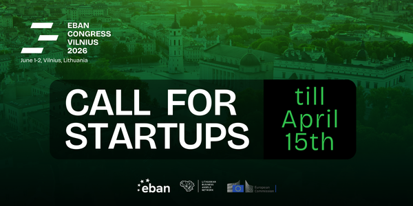 Calling All Startups: Pitch at EBAN Congress 2026 | Apply by 15 April 2026