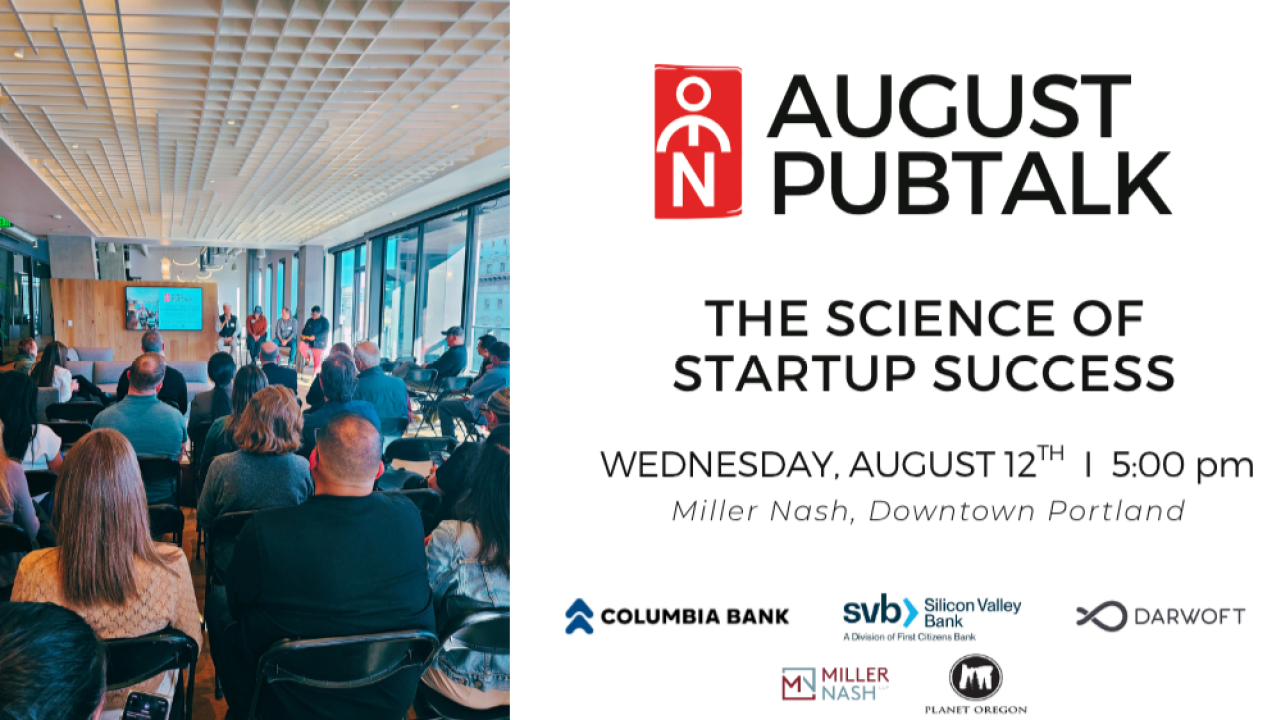 August PubTalk: The Science of Startup Success