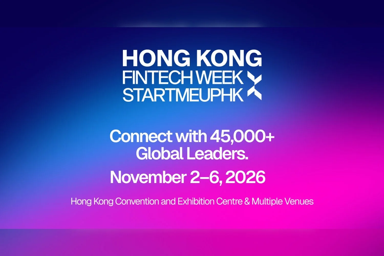 Hong Kong FinTech Week x StartmeupHK