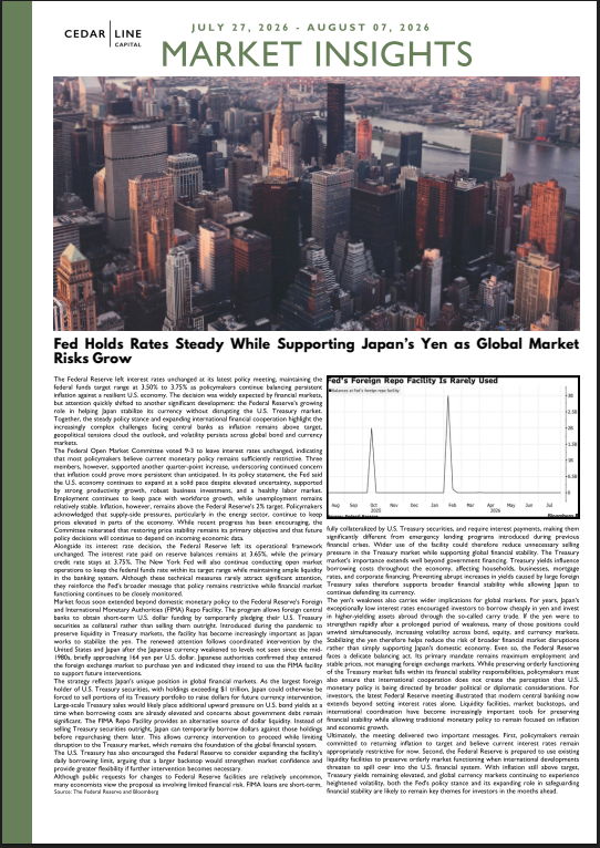 Fed Holds Rates Steady While Supporting Japan’s Yen as Global Market Risks Grow
