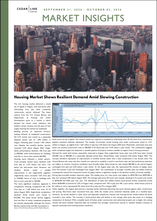 Housing Market Shows Resilient Demand Amid Slowing Construction
