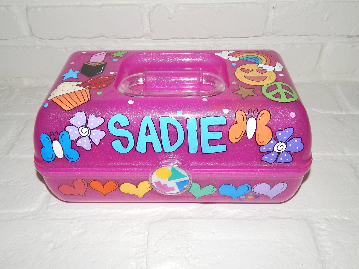 Ruby Hand-painted personalized caboodle