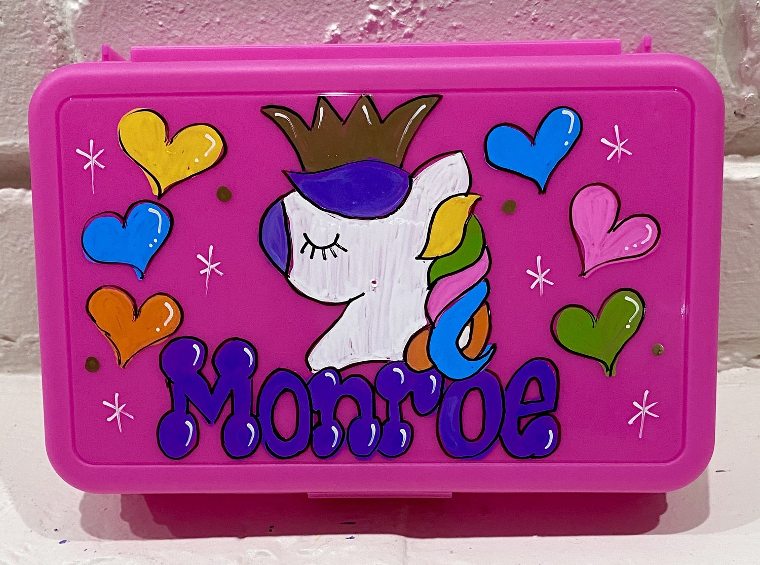 Personalized Pencil Case - Custom Marker Box - Hard Crayon Box with Sn –  kenziesboutique1