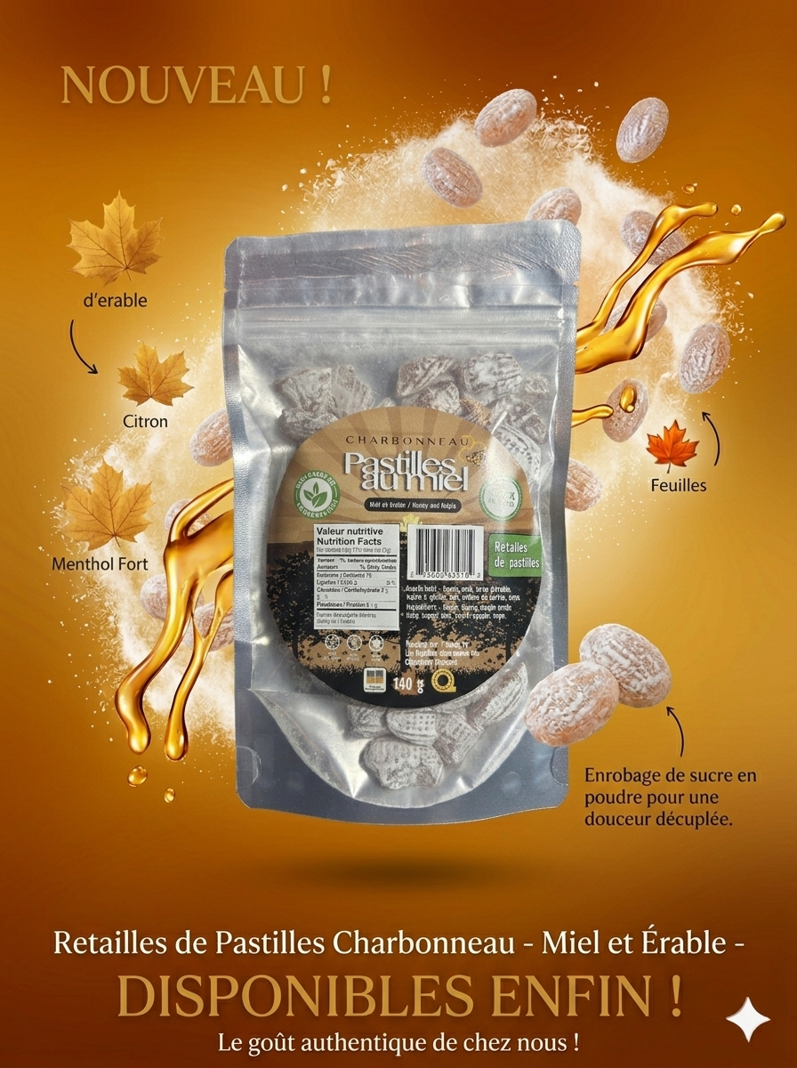 Retailles de Pastilles Miel et Érable