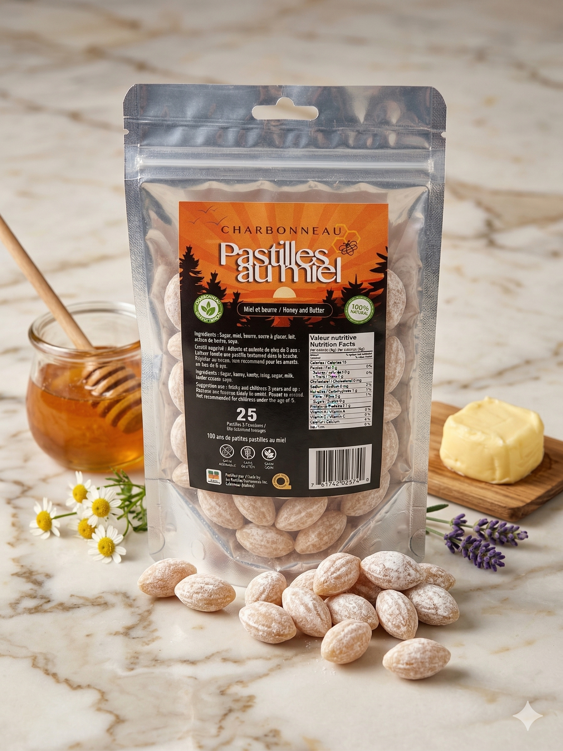 Pastilles Miel et Beurre à l'Ancienne