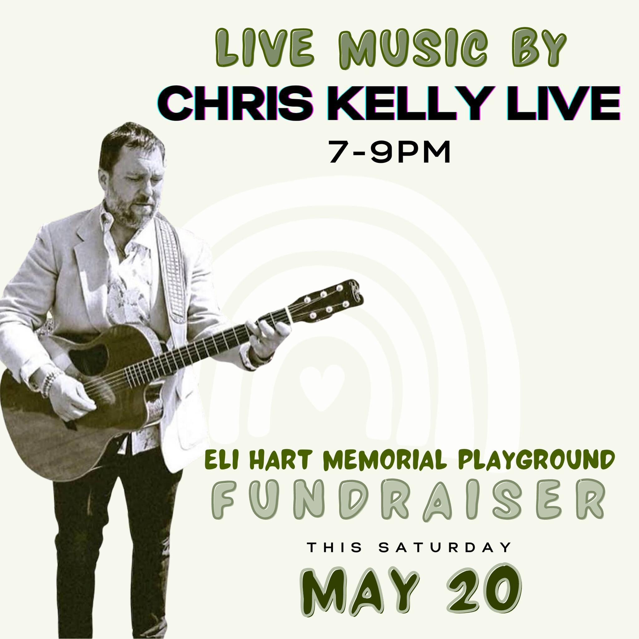 Huge thank you to Chris Kelly Live for graciously playing live music at our fundraiser on Saturday. We can't wait to have one of our favorite artists there supporting the cause! 🫶 🎤 💚