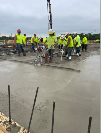Stevens Concrete In Action During Pour #1
