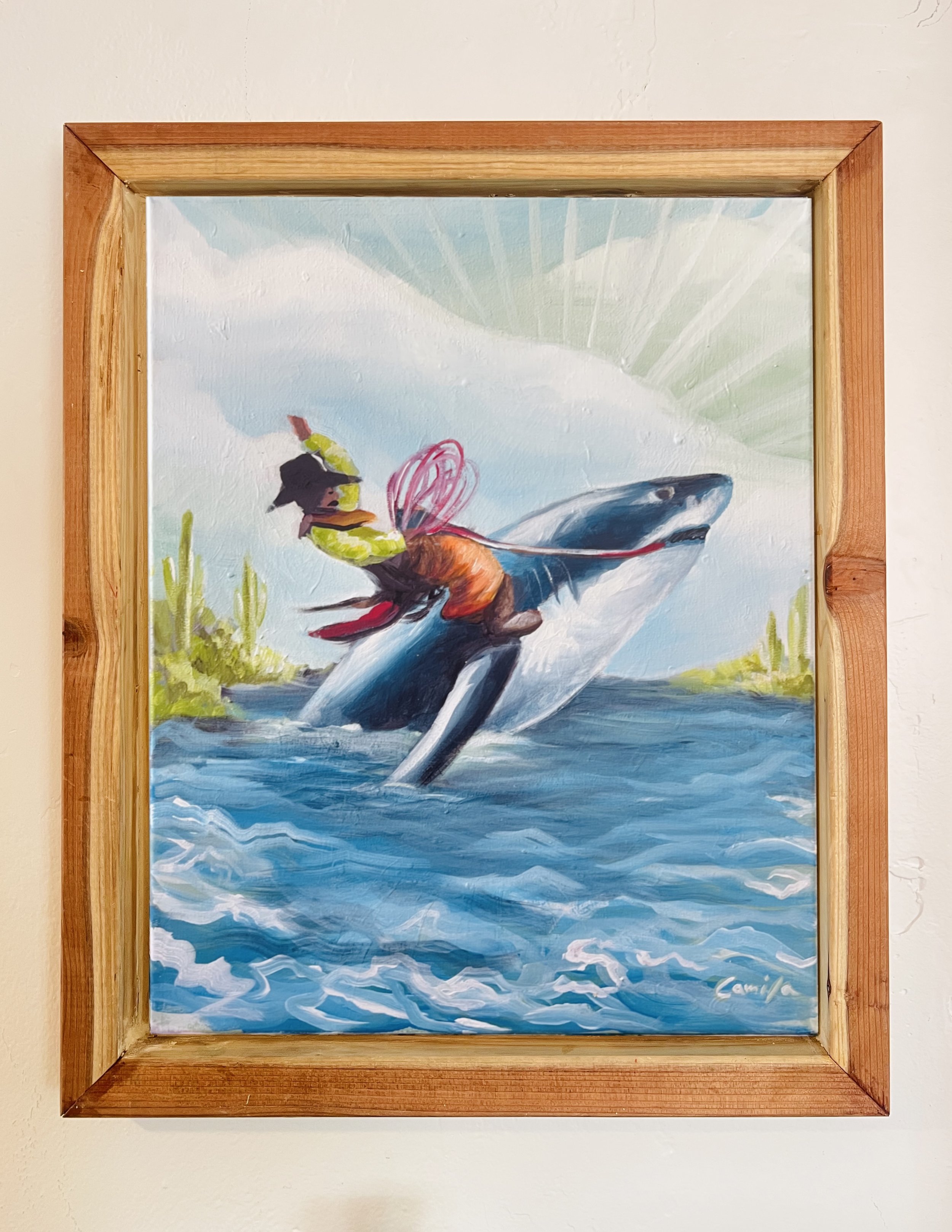 Paint and Pour - Shark Week Edition