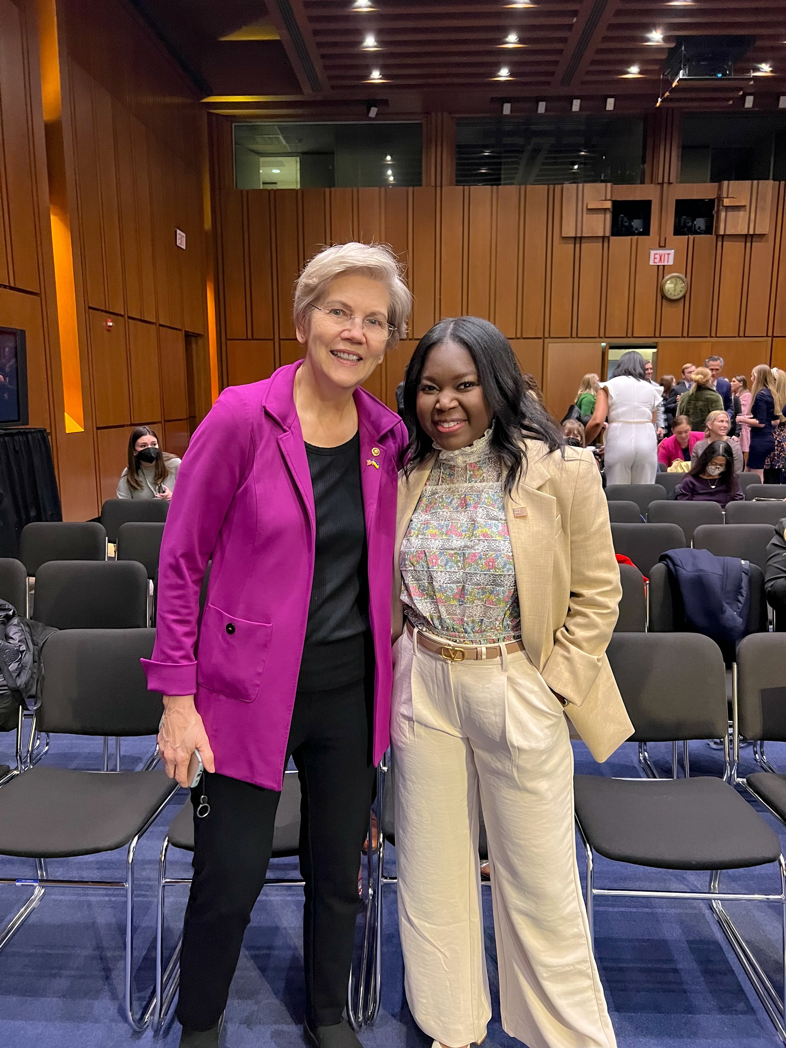 The Endo Co Founder Jenneh Rishe with Senator Elizabeth Warren.jpg