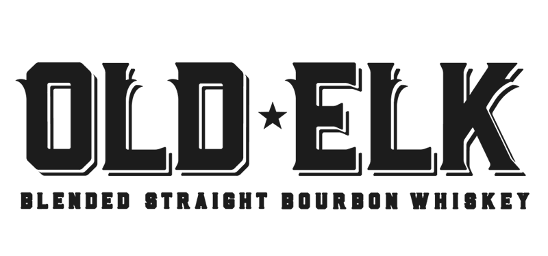Logo reading 'Old Elk', with a star between 'Old' and 'Elk', and the tagline 'Blended Straight Bourbon Whiskey' underneath.