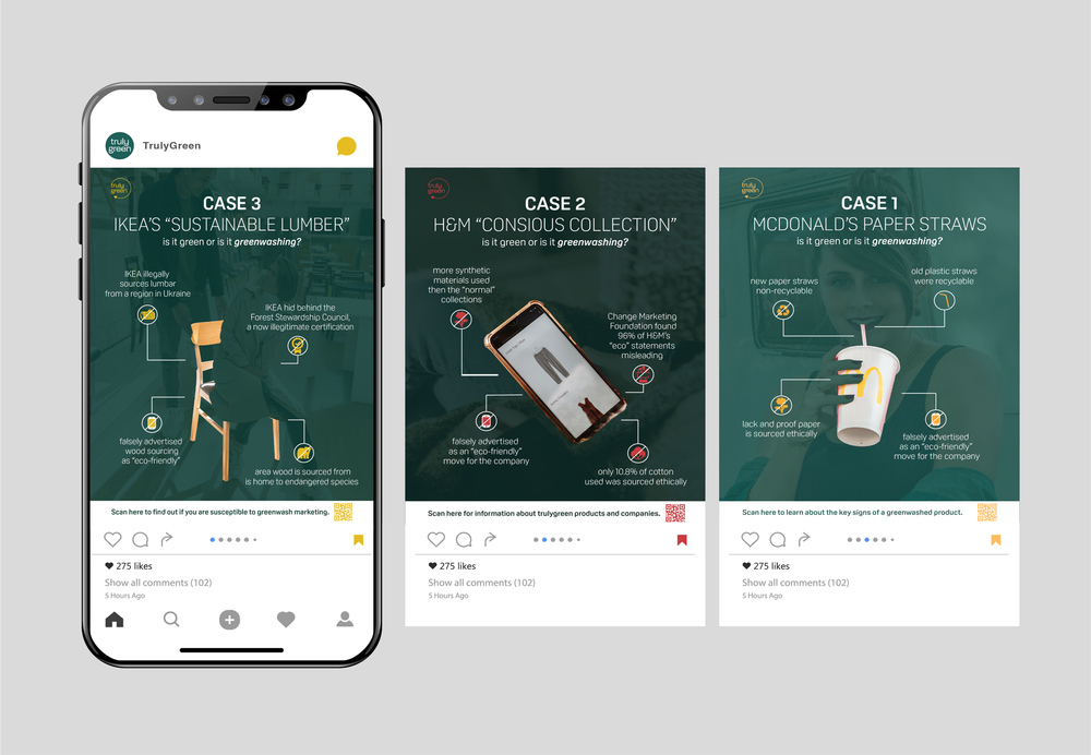 Truly Green sustainability campaign design and creative concept