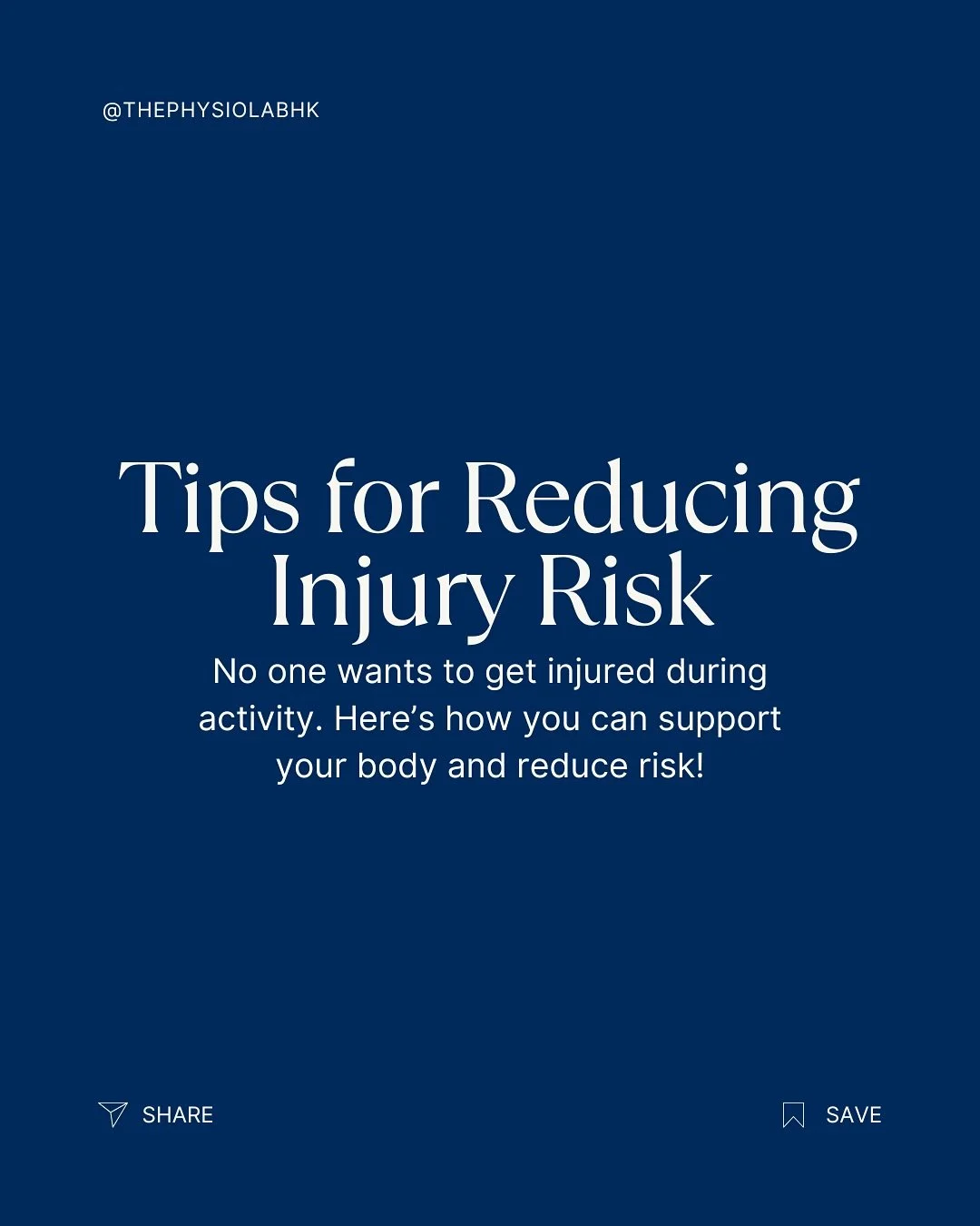 Want to stay active and lower your risk of injury? Here are some simple tips to support safer movement and keep you feeling confident in the game 💪🏻. Remember: Every body is different. For tailored advice, consult a physiotherapist.

At The Physio 