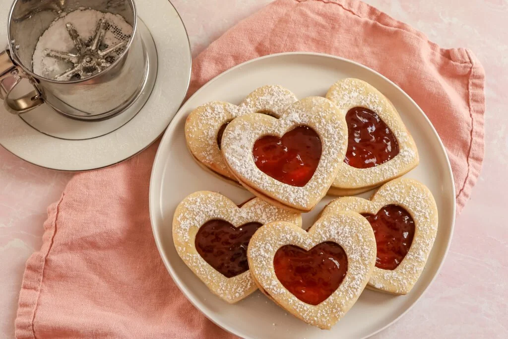 Valentine’s treats: Linzer cookies