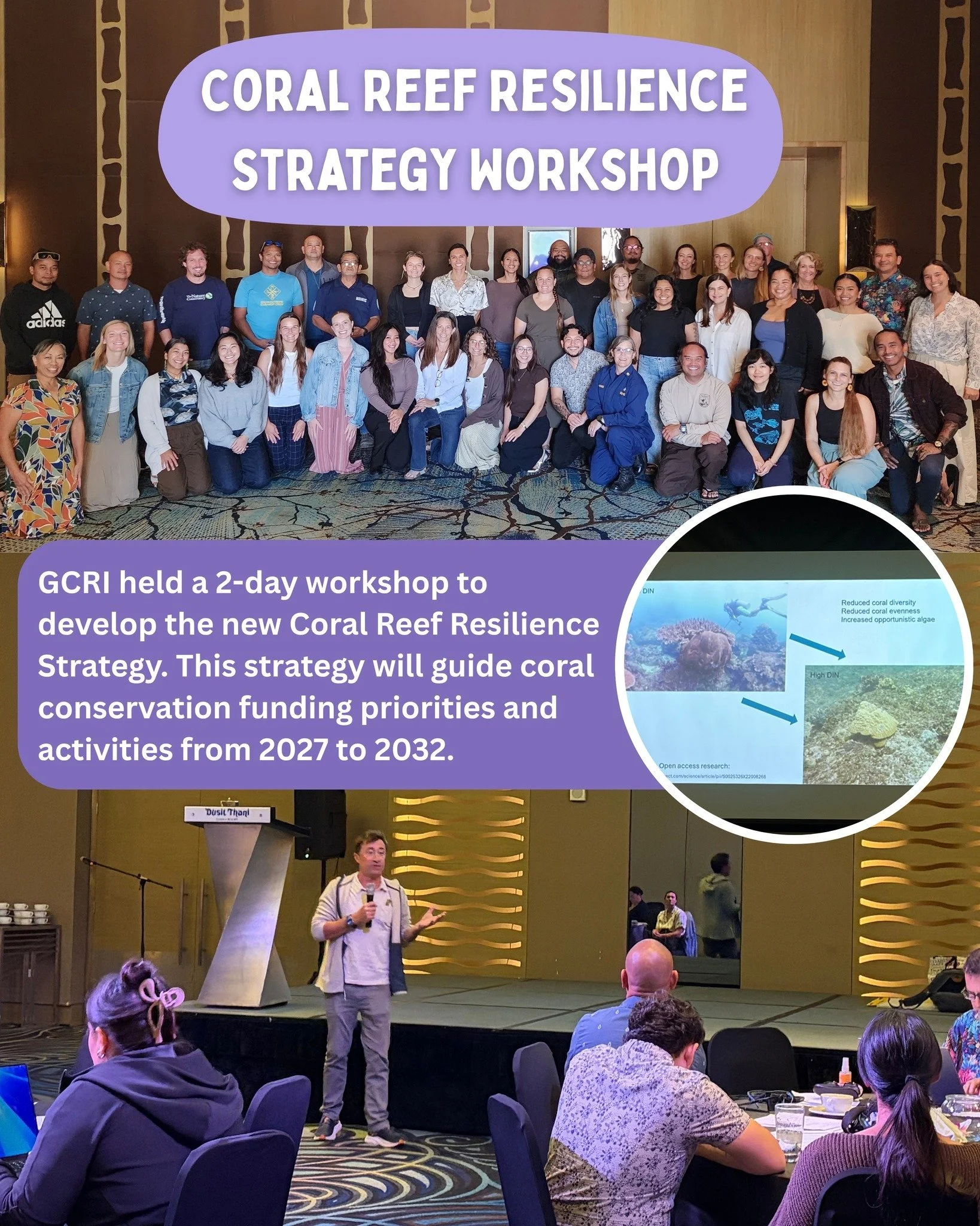 In August, the Guam Coral Reef Initiative (GCRI) held workshops to collect community input that will inform the future of coral reef conservation on Guam. 🪸 These meetings were well-attended and generated ideas, feedback, and priorities that will be