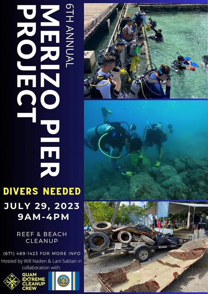 Merizo Pier Project Cleanup flyer