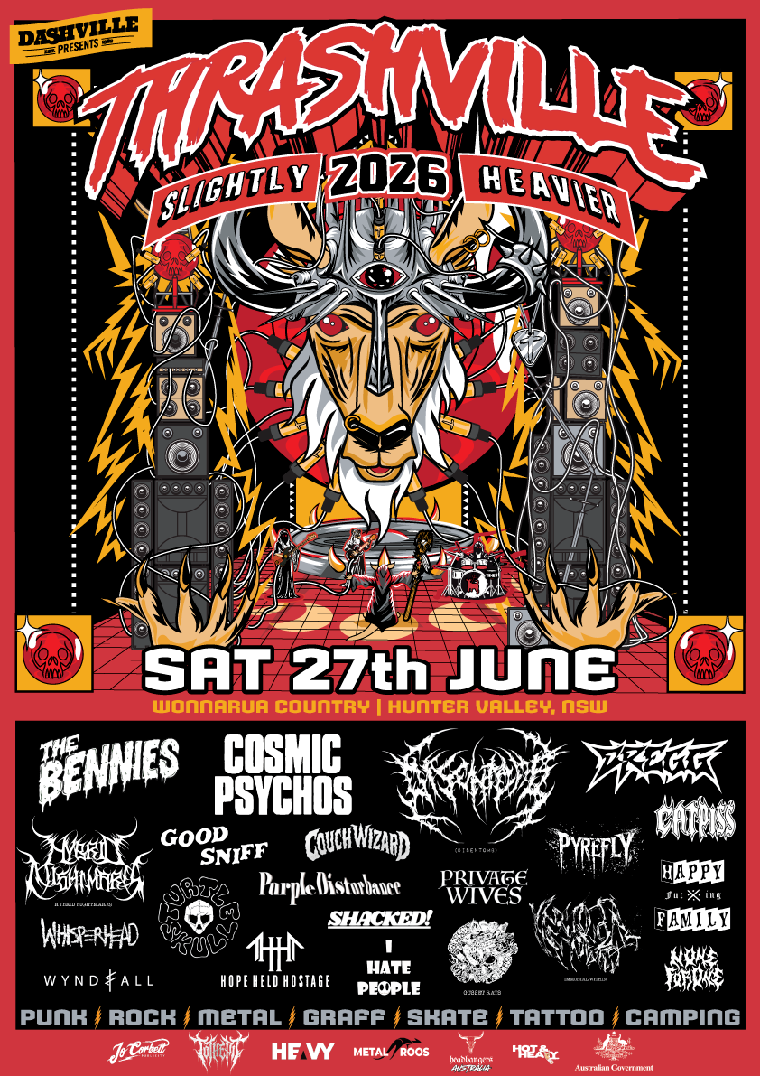 Thrashville 2026 line up poster
