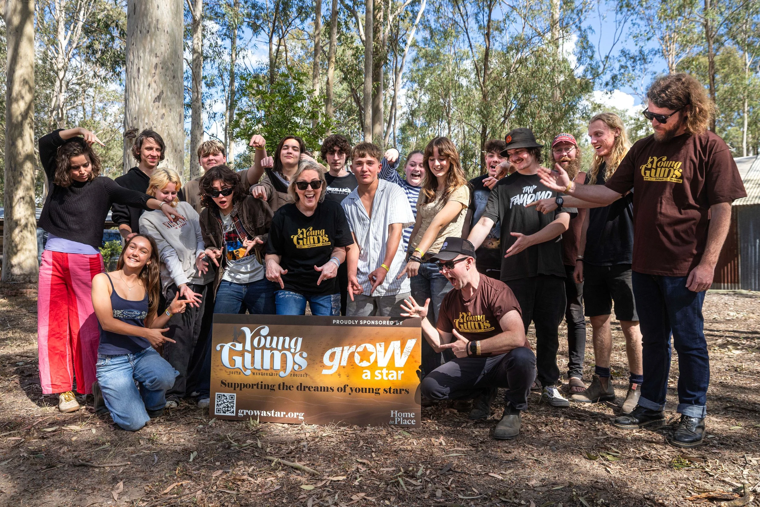 The young Gums 2026 with mentors