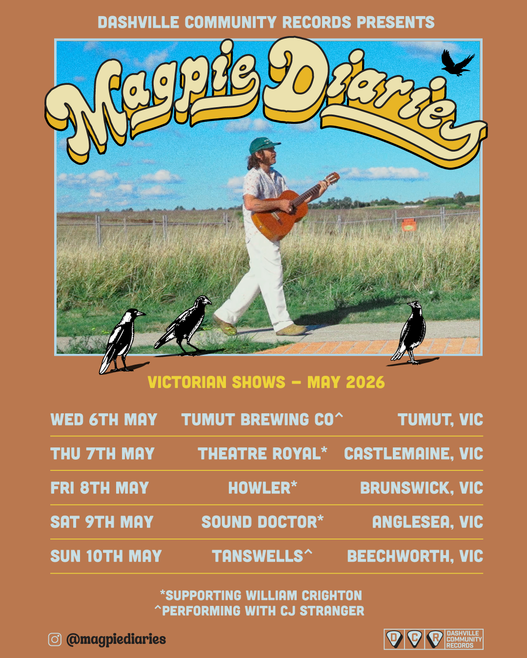 Magpie diaries Victorian Shows promo tile