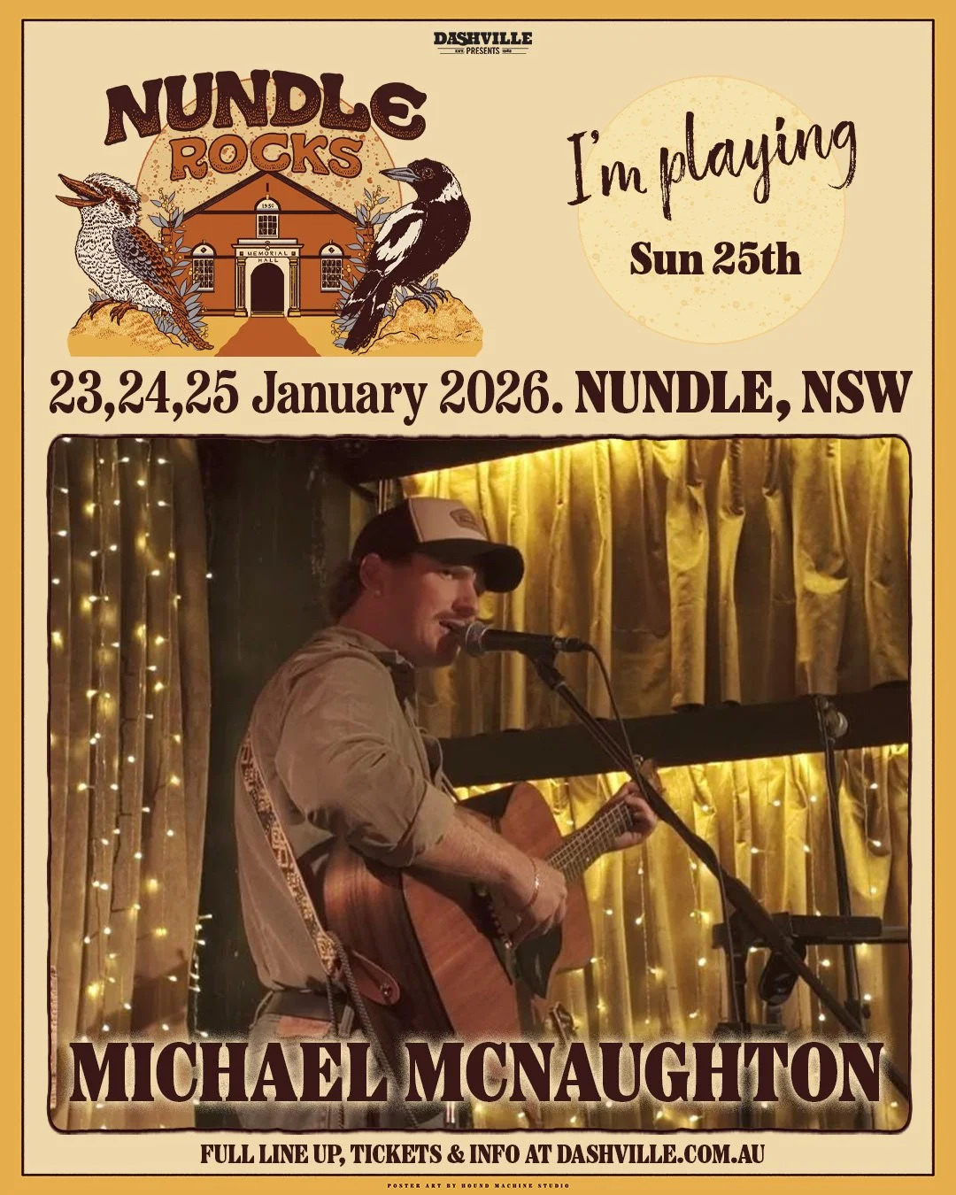 Michael McNaughton promo tile Nundle Rocks 2026