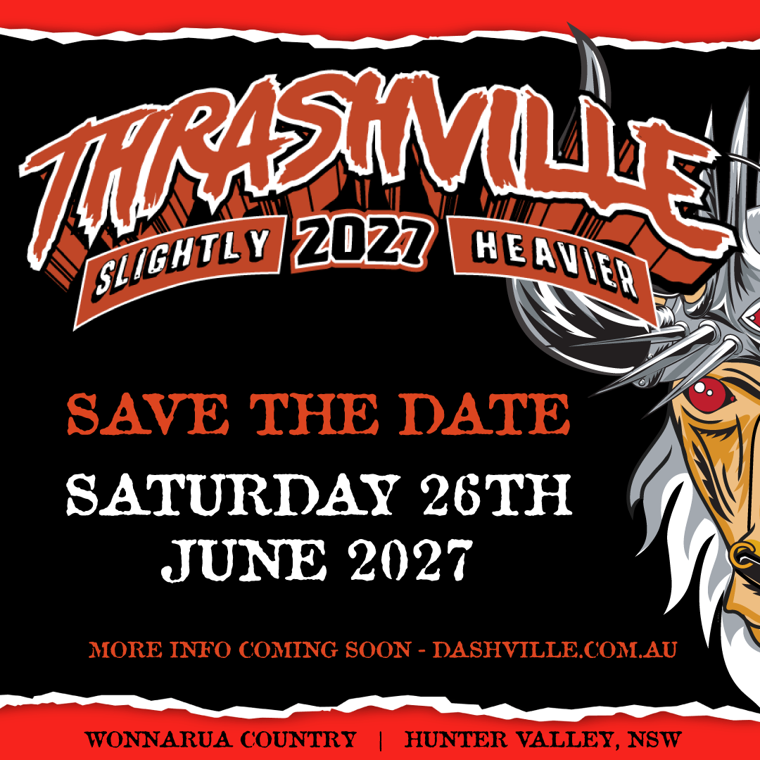 Thrashville 2026 save the date tile