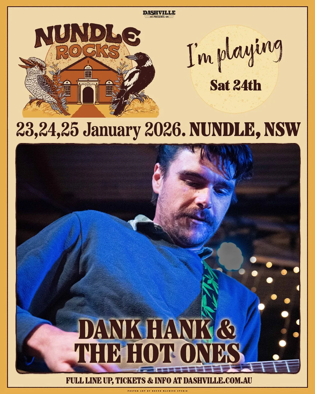 Dank Hank & the Hot Ones promo tile Nundle Rocks 2026