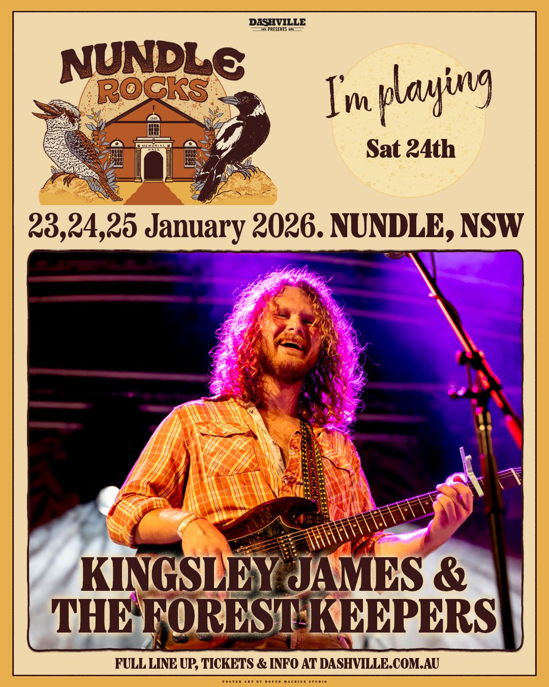 Kingsley James & the Forest Keepers promo tile Nundle Rocks 2026