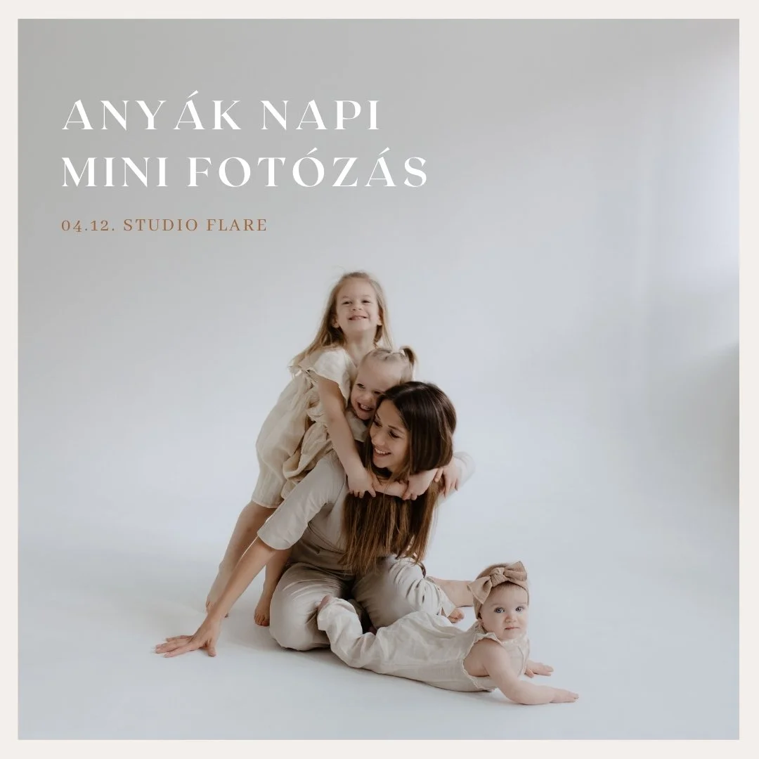 Id&eacute;n is lesz ANY&Aacute;K NAPI MINI FOT&Oacute;Z&Aacute;S!🎉

Helysz&iacute;n: @studio_flare_budapest 
Időpont: &Aacute;prilis 12. 13:30-15:30 k&ouml;z&ouml;tt

Tov&aacute;bbi inform&aacute;ci&oacute;k&eacute;rt kattints a bioban tal&aacute;lh