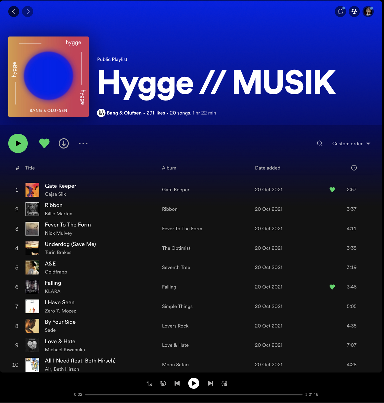 Bang & Olufsen 'Hygge' Playlist
