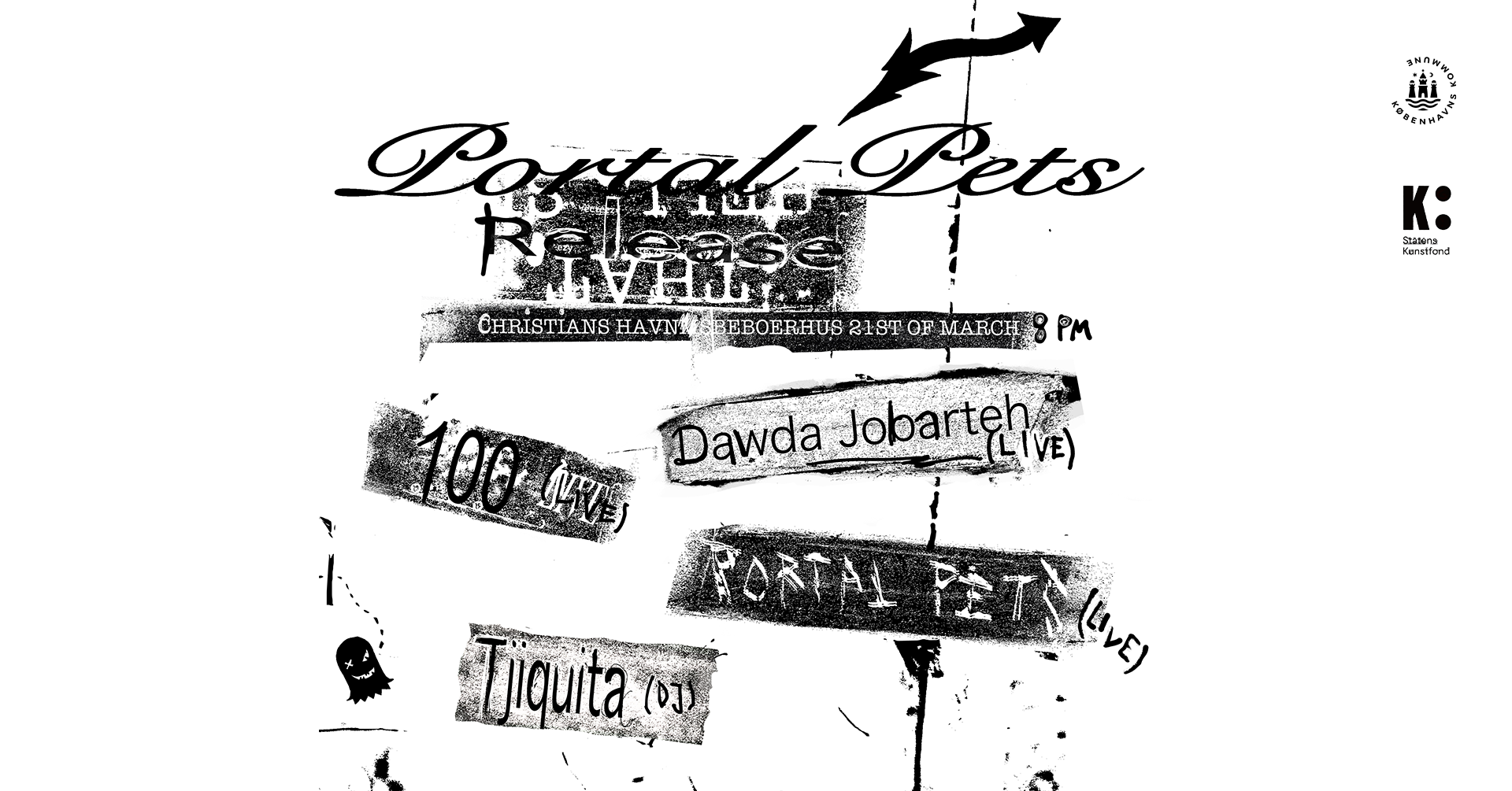 Portal Pets releasekoncert / 100 (live) / Dawda Jobarteh (live) / Tjiquita (dj)