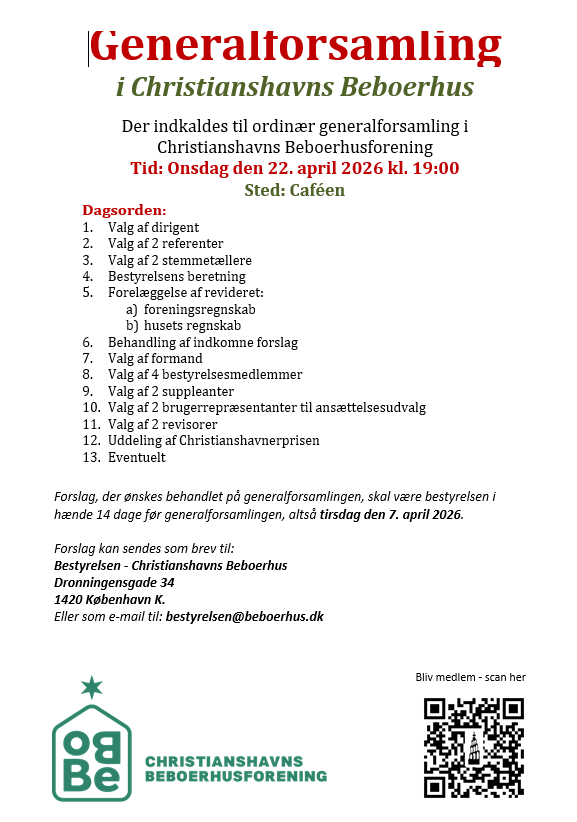 Beboerhusforeningen generalforsamling