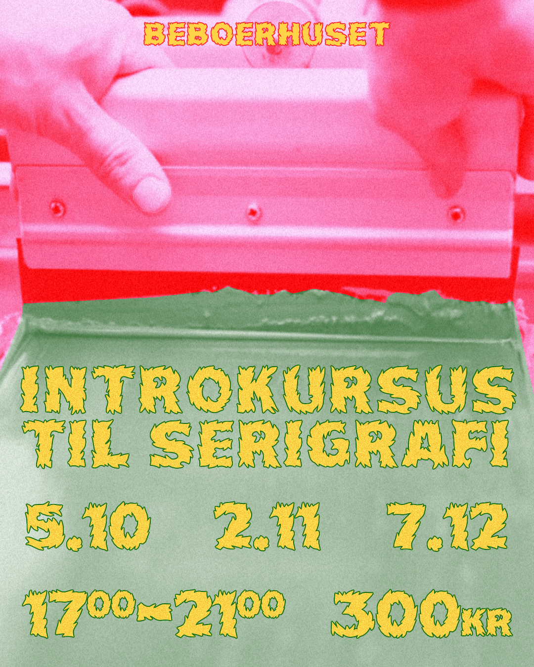 Kursus i serigrafitryk på teksil