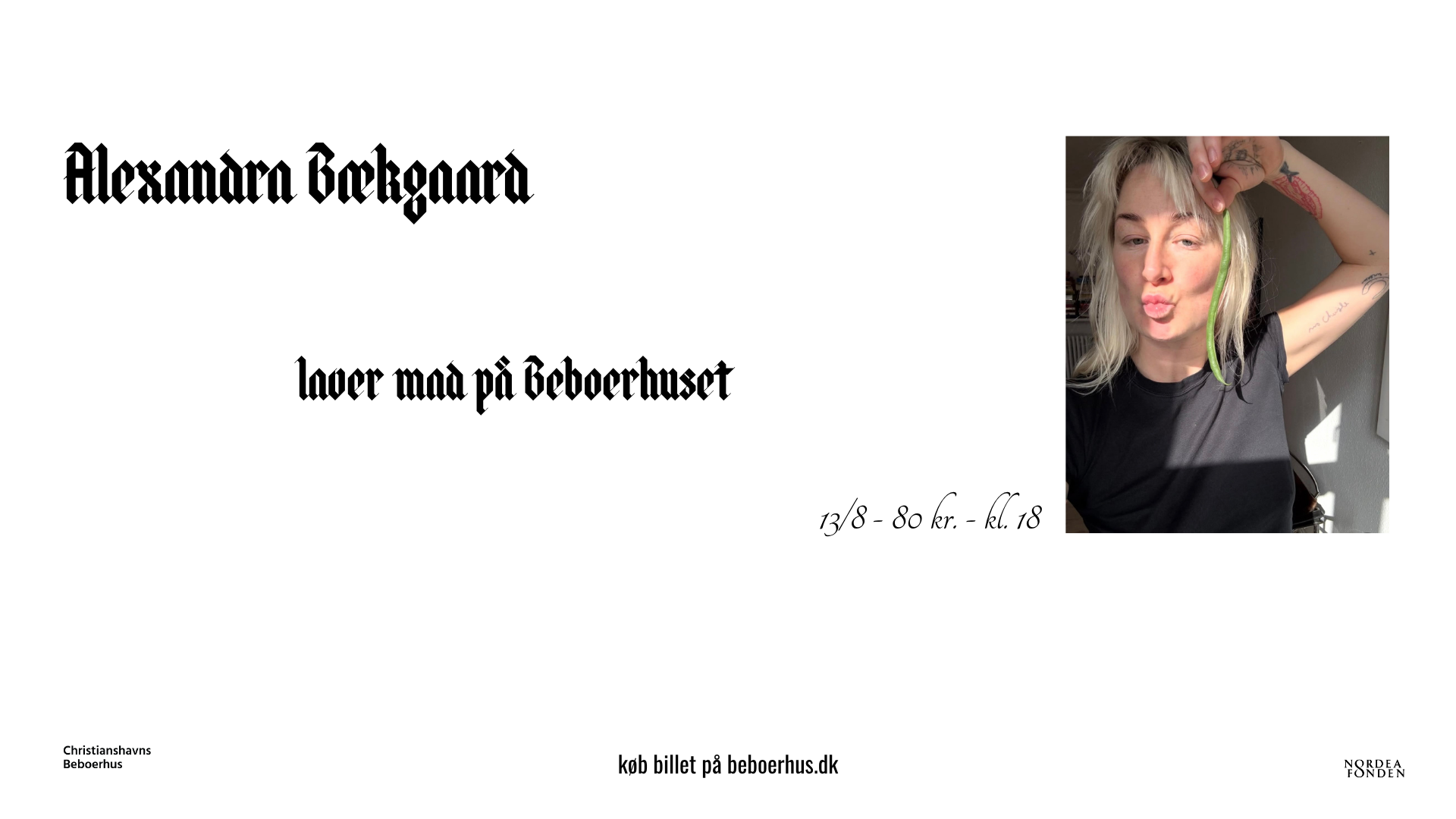 Live TV-køkken med Alexandra Bækgaard