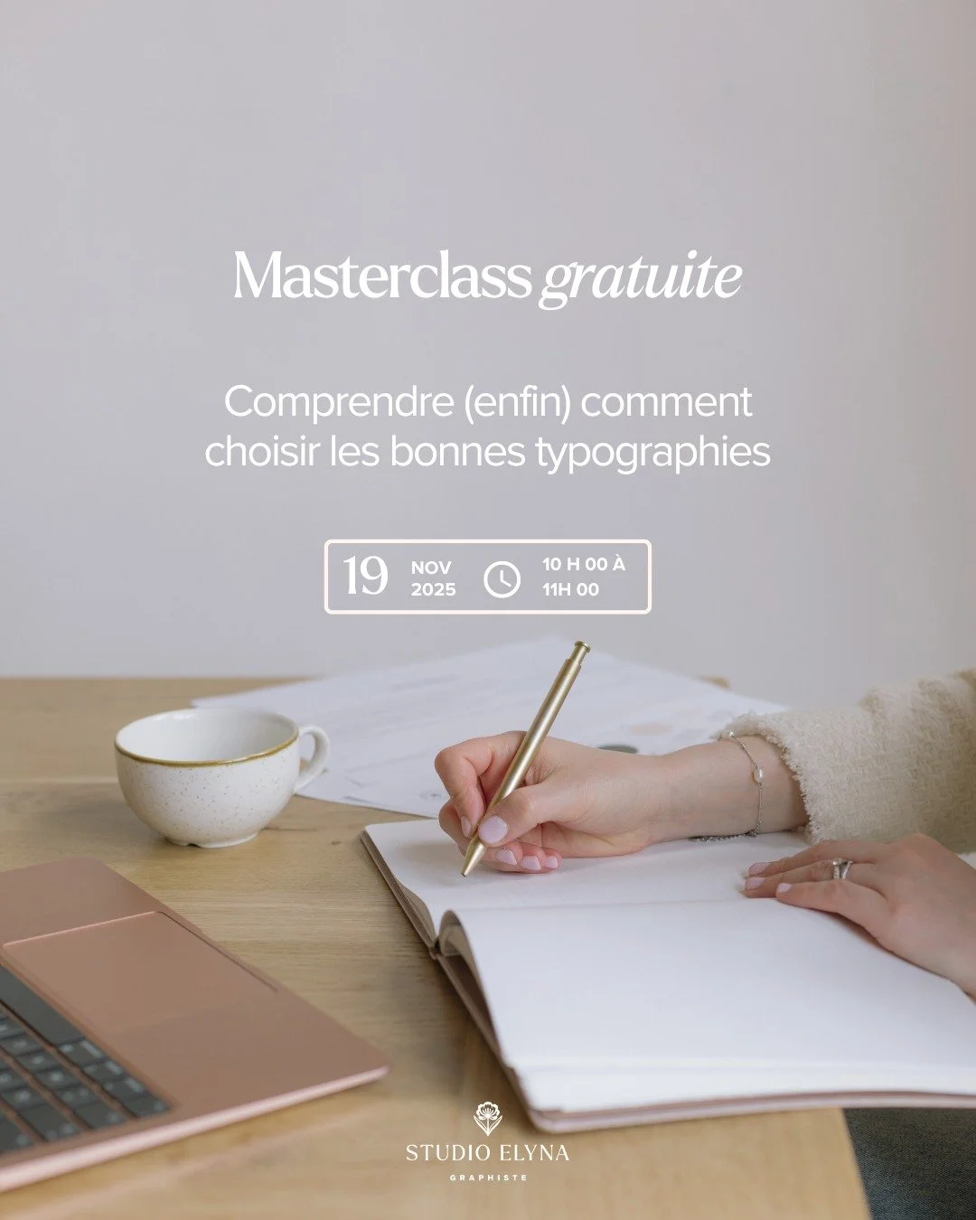 Tu t&rsquo;es d&eacute;j&agrave; demand&eacute; pourquoi certaines marques ont une image tellement &eacute;l&eacute;gante&hellip; m&ecirc;me sans logo complexe ?

Souvent, tout commence par un choix de typographie.

Le Mercredi 19 novembre &agrave; 1