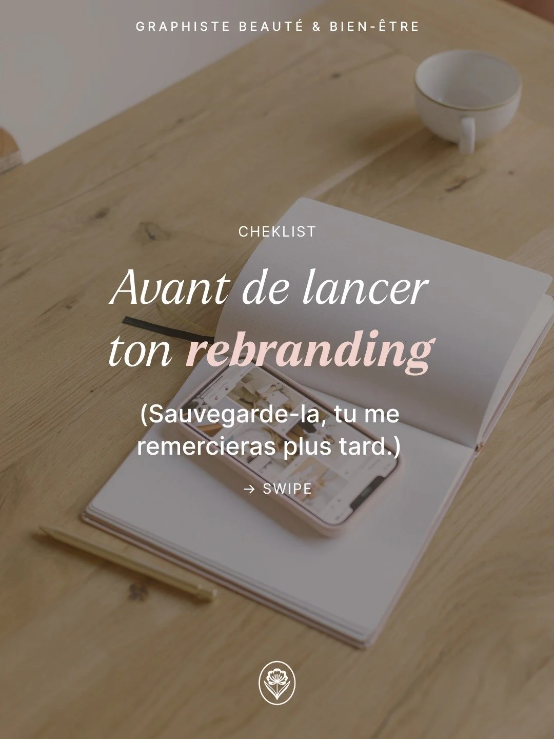 La checklist rebranding en 6 points. ✅

Tu veux te lancer dans un rebranding ?
Ne commence pas par ouvrir Canva.

Commence par valider ces 6 points.
(Sinon, tu vas cr&eacute;er un logo que tu devras refaire dans 6 mois.)

📌 Sauvegarde pour ton proch