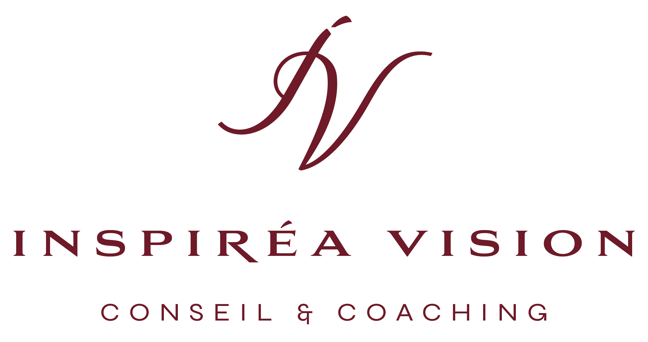 Logo avec la lettre 'I' stylisée en cursive et le texte 'INSPIÉRATION CONSEIL & COACHING' en dessous.