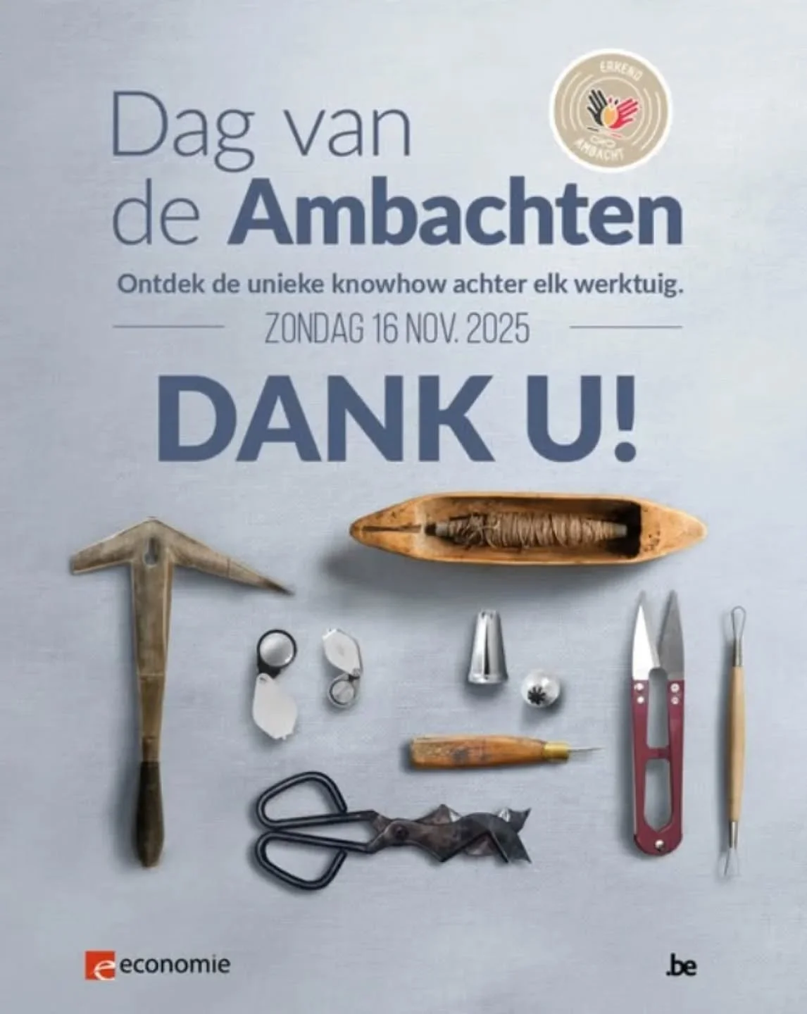 Onze allereerste deelname aan de Dag van de Ambachten zit erop&hellip; en wat een editie was dat!
Omdat we pas vorig jaar onze offici&euml;le erkenning kregen, was dit ons debuut &mdash; en eerlijk: we zijn nog altijd aan het bekomen 😅

Via sociale 