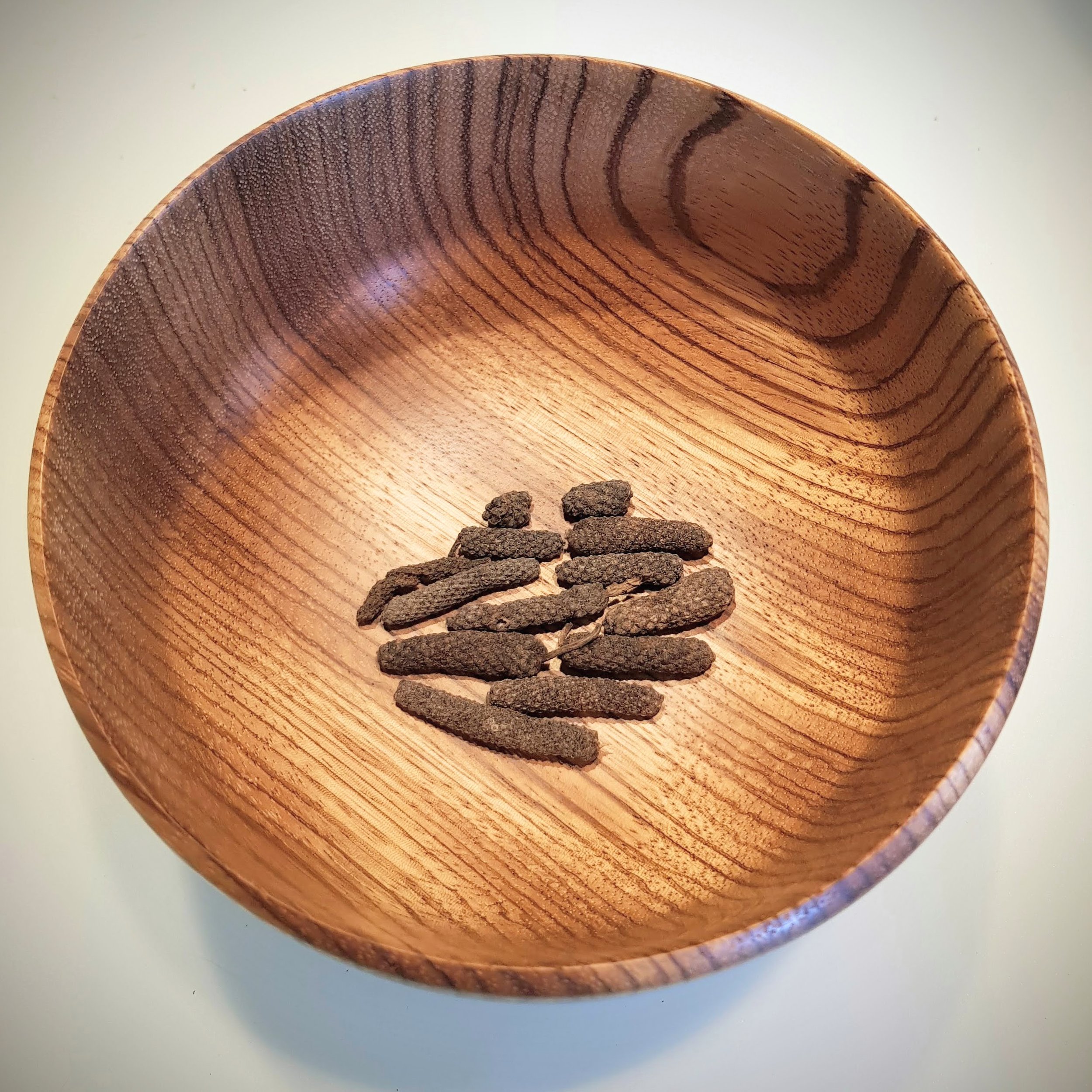Tigerwood (I think) with long pepper