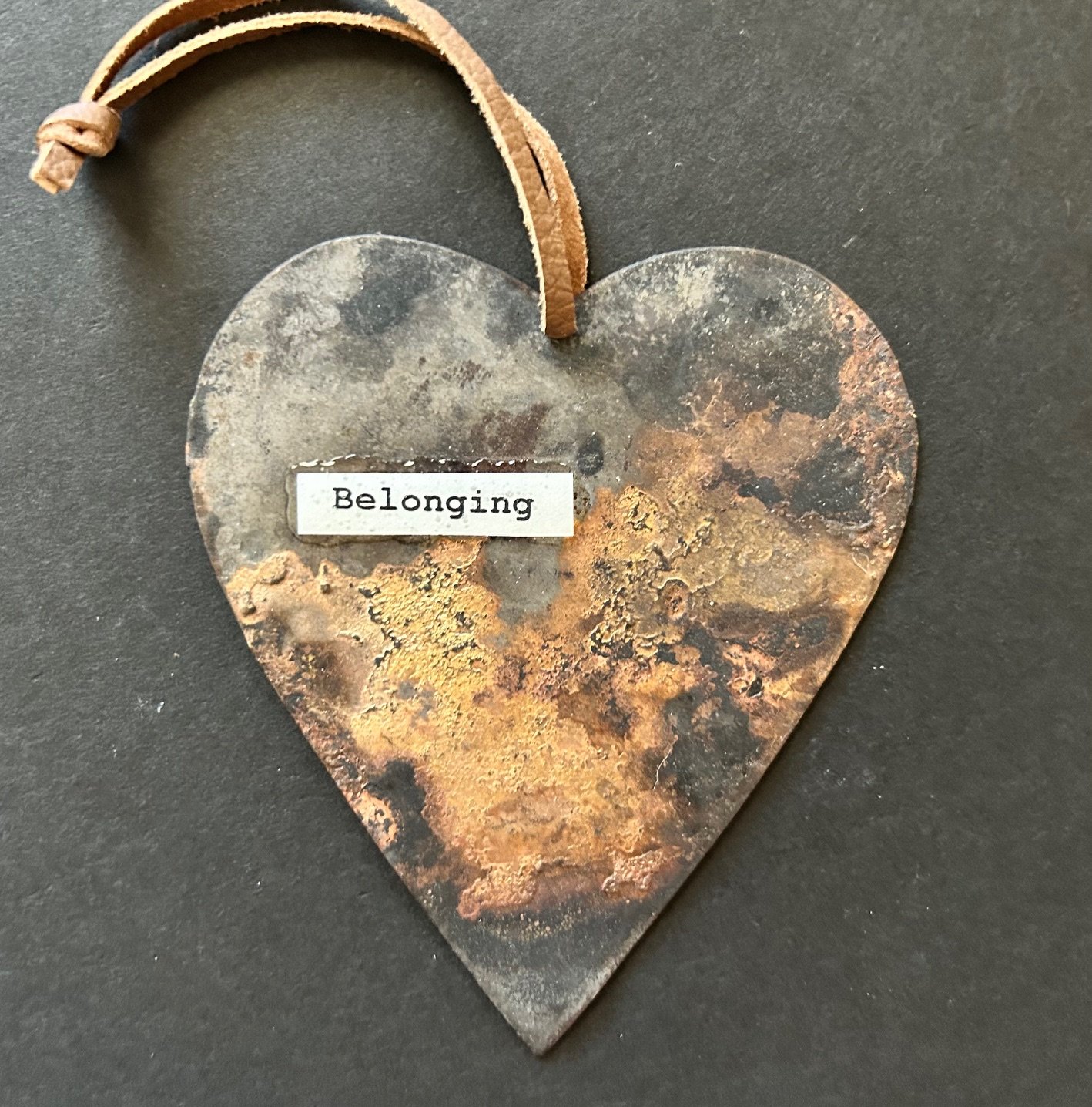 Belonging Tin Heart Talisman