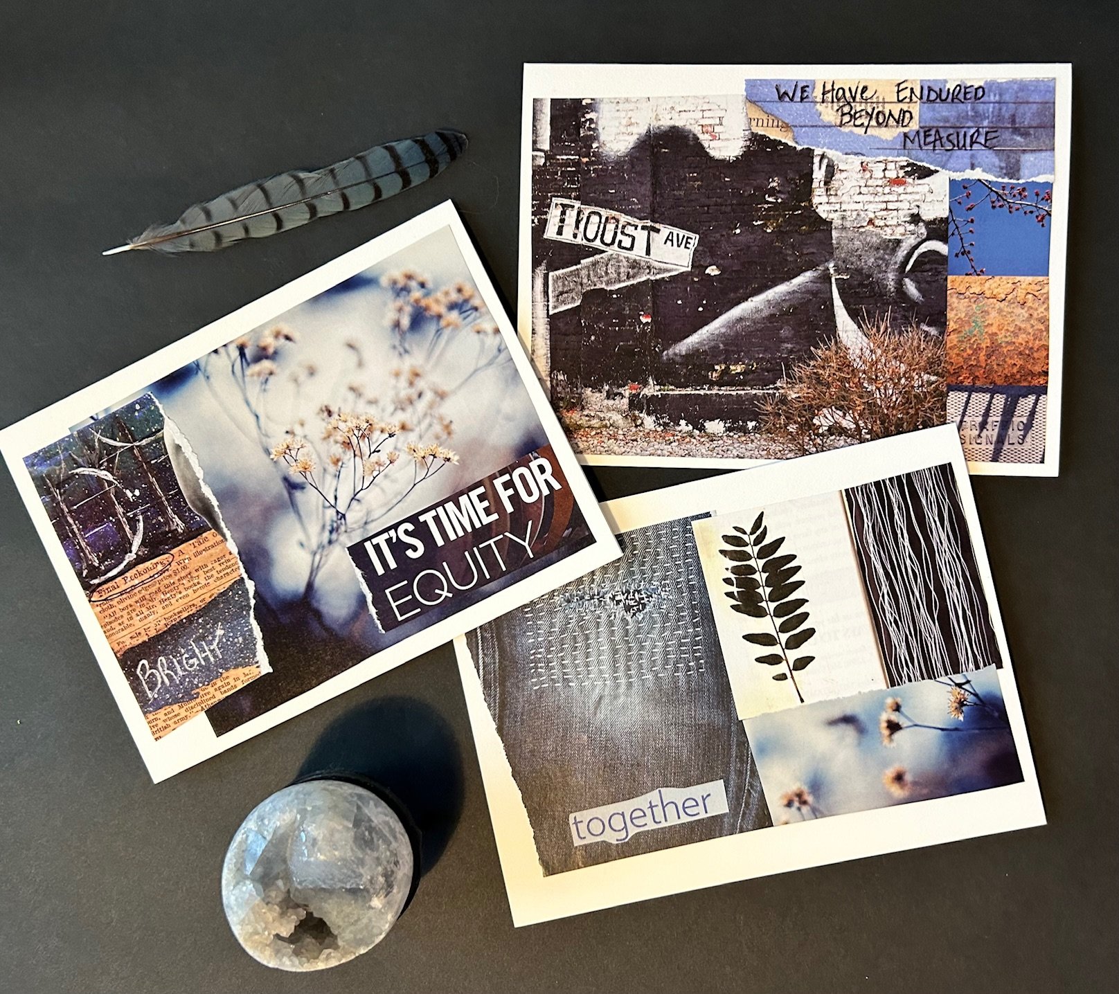 Together Collaged Card Set