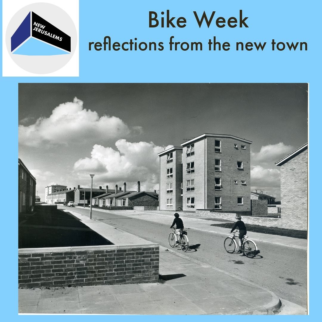 National Bike week in the New Town. As we celebrate #BikeWeek2025 with @wearecyclinguk  we are taking a ride back through time to one of Britain&rsquo;s first New Towns - Newton Aycliffe. This image captures a time when new housing was designed with 