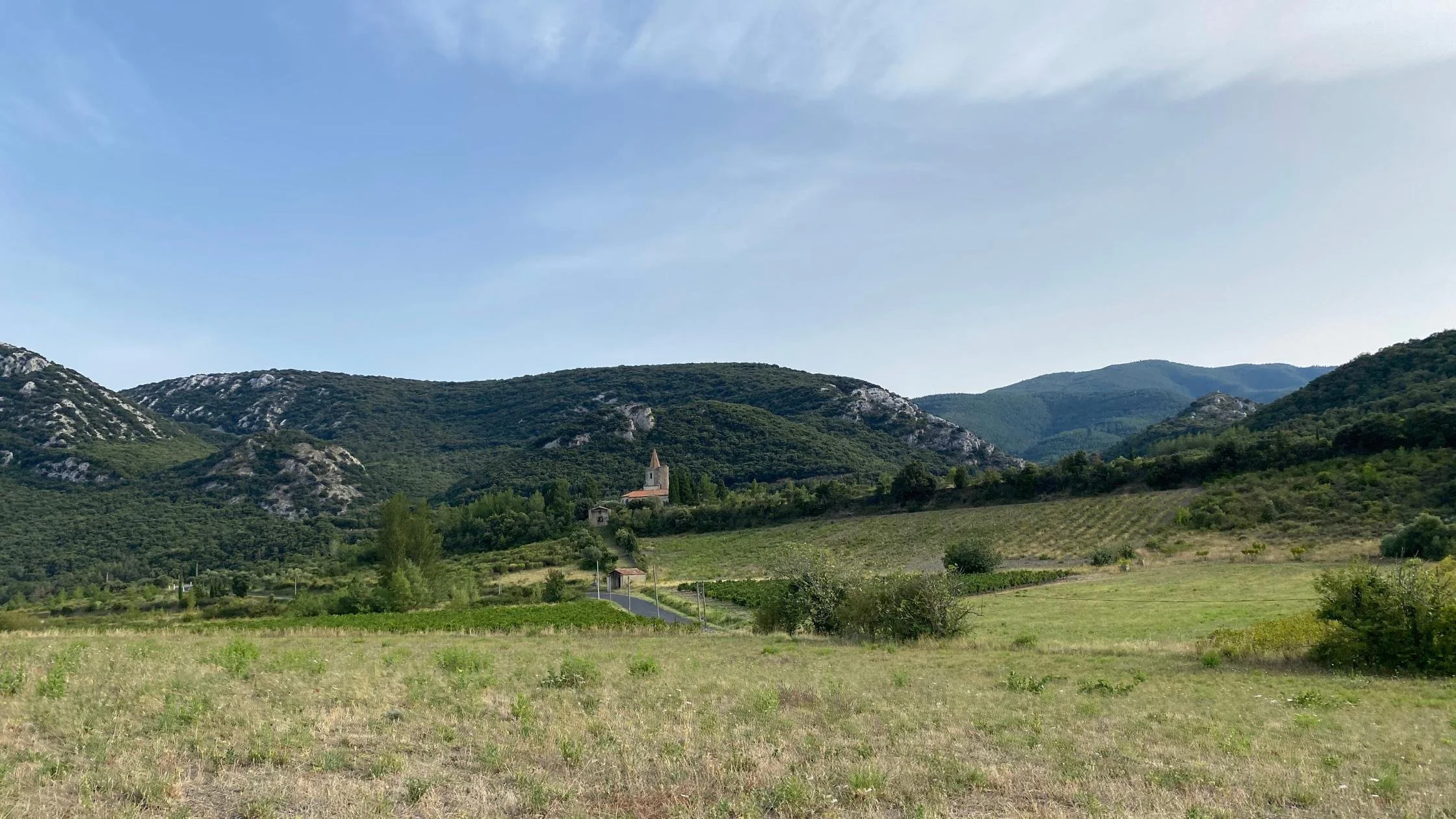 landscape image in uk on a hike
